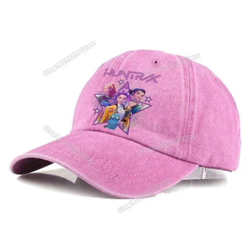 KPop Demon Hunters Retro Washed Baseball Cap Snapback For Women - Image 15