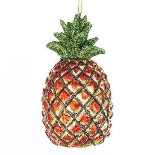 Kurt Adler - Pineapple Glass Ornament - Choose your Style - Image 2