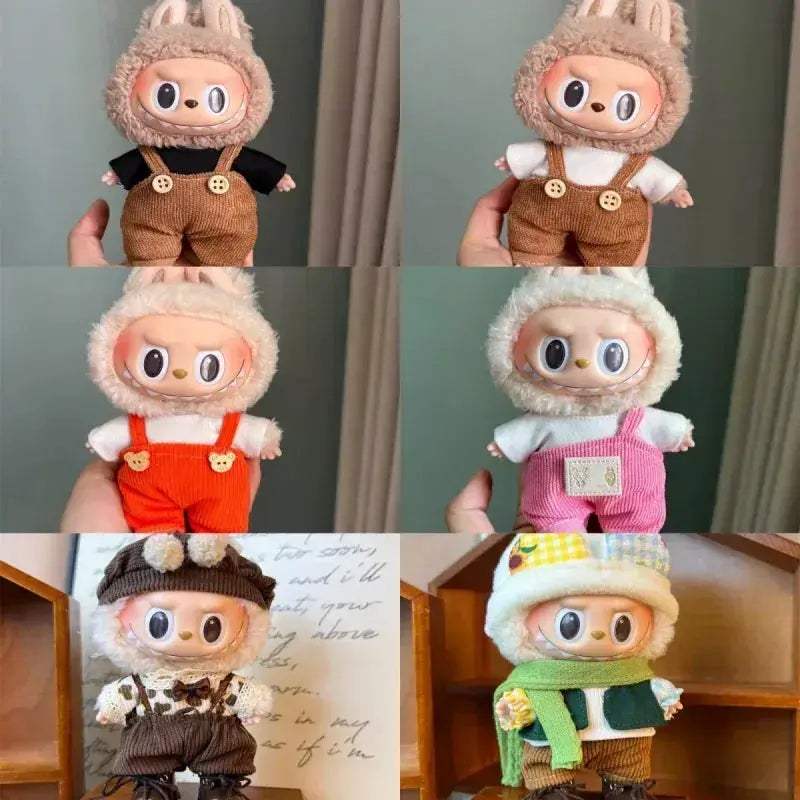Labubu Doll Clothes Set For 17cm Plush Dolls Premium