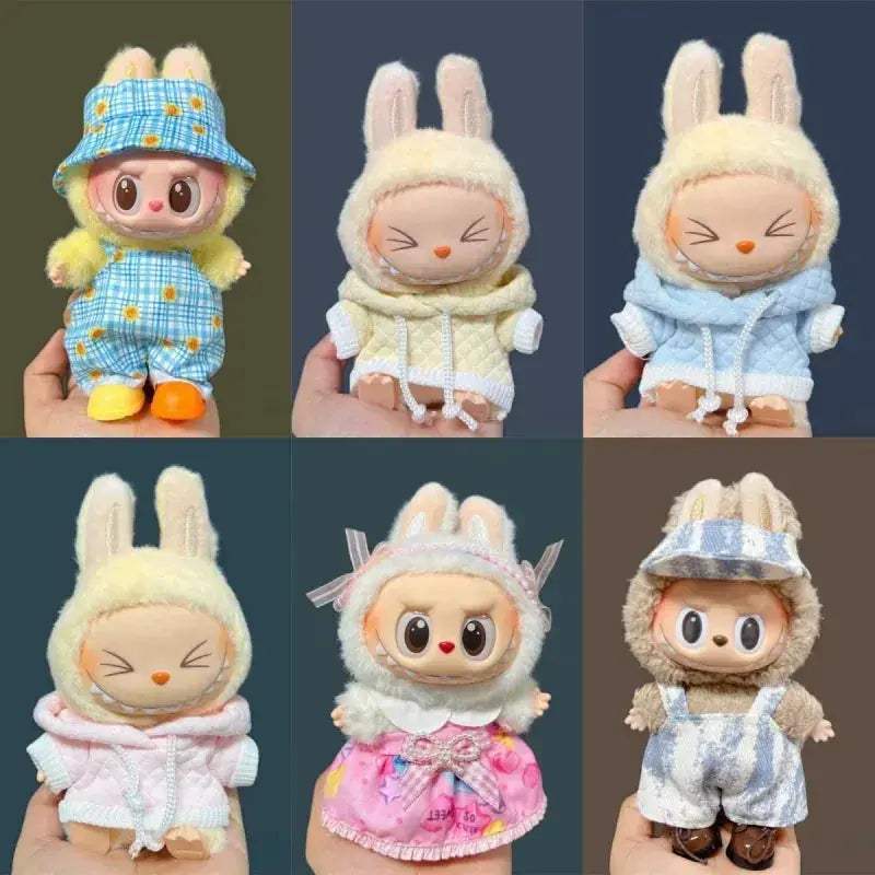Labubu Doll Clothes Set With Cozy Sweater For 17cm Doll