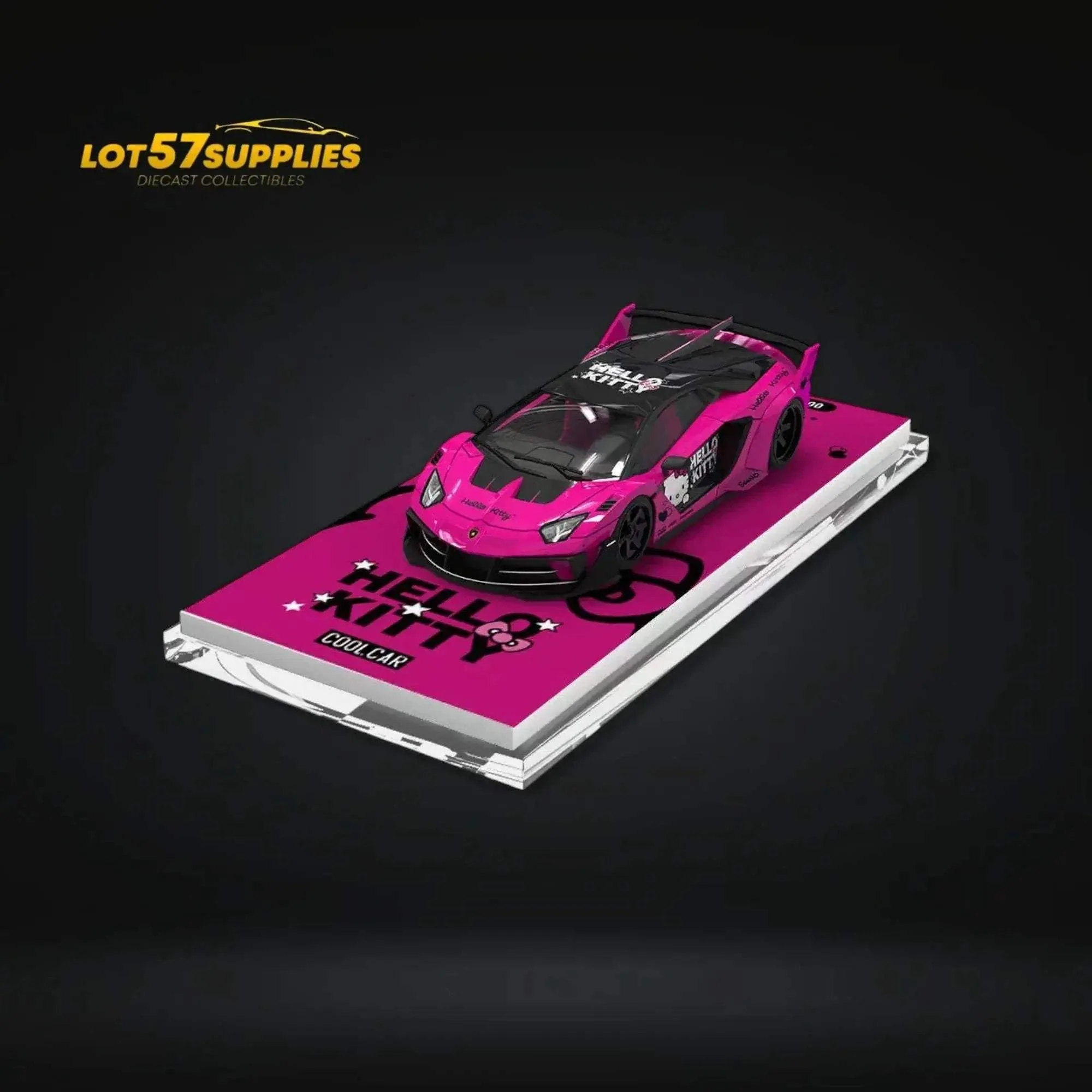 Lamborghini GT EVO Diecast Car Dark Pink Limited Edition