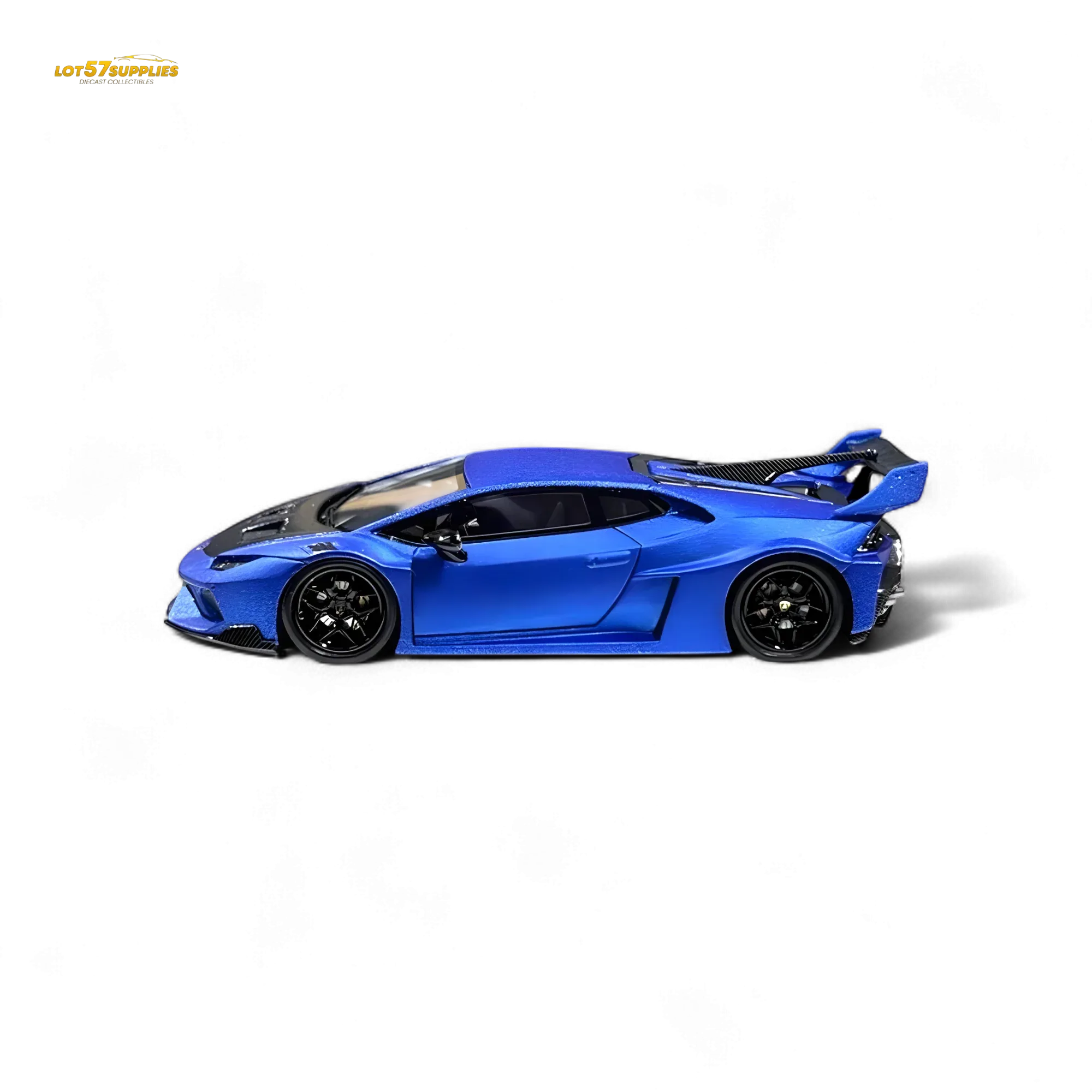 Lamborghini Huracan LP610 Widebody Resin Model Matte Blue - Image 3
