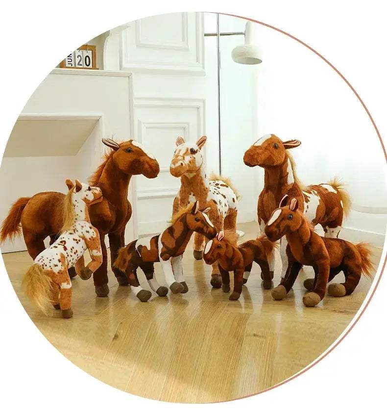Large Pony Plush Toy Huggable Stuffed Horse Doll Gift - Image 2