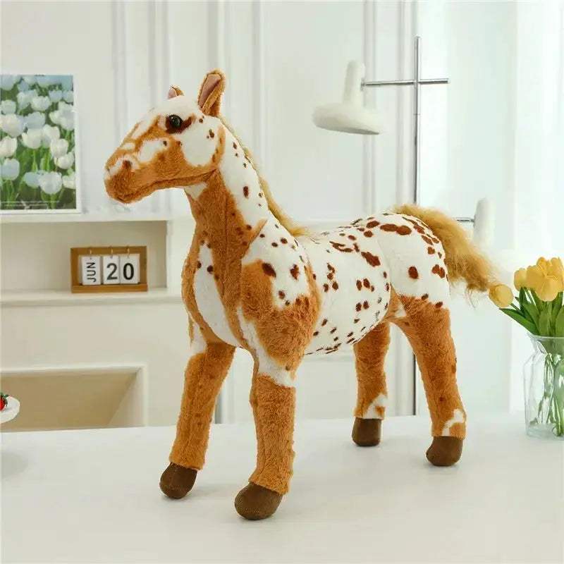 Large Pony Plush Toy Huggable Stuffed Horse Doll Gift - Image 5