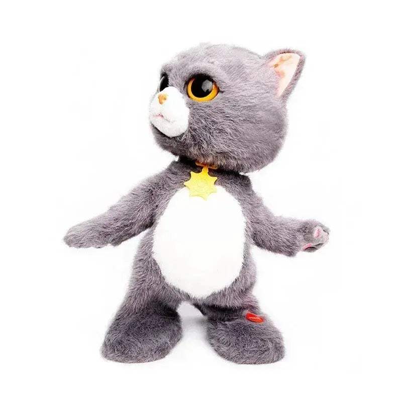 Large Robot Cat Toy Dancing Walking Talking Plush Pet - Image 7
