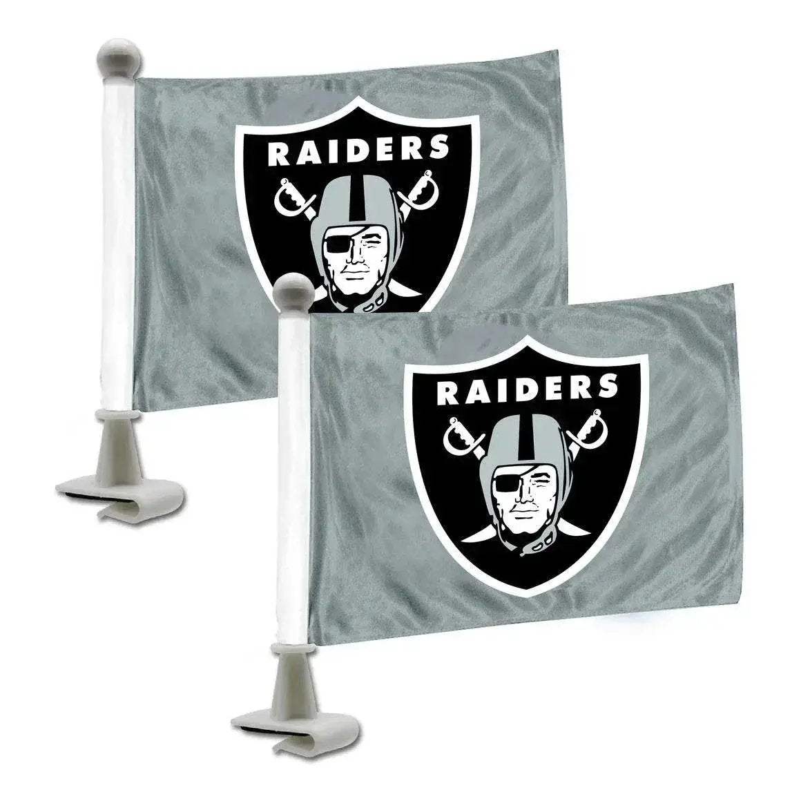 Las Vegas Raiders Flag Set 2 Ambassador Style Car Flags
