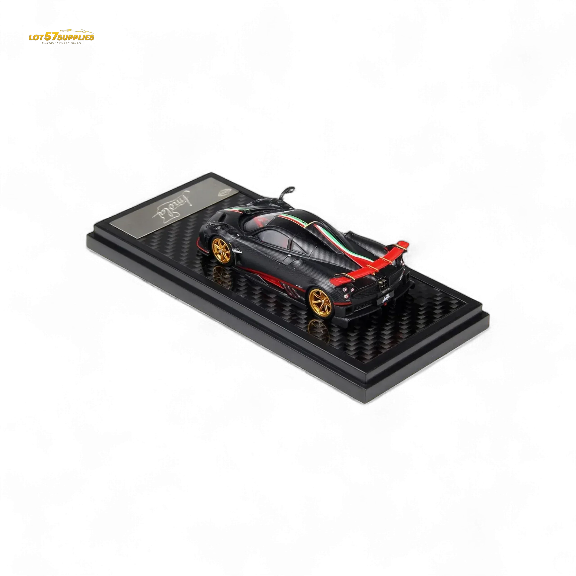 LCD Pagani Imola Diecast OneToSixtyFour Matte Black Model Limited Preorder - Image 2