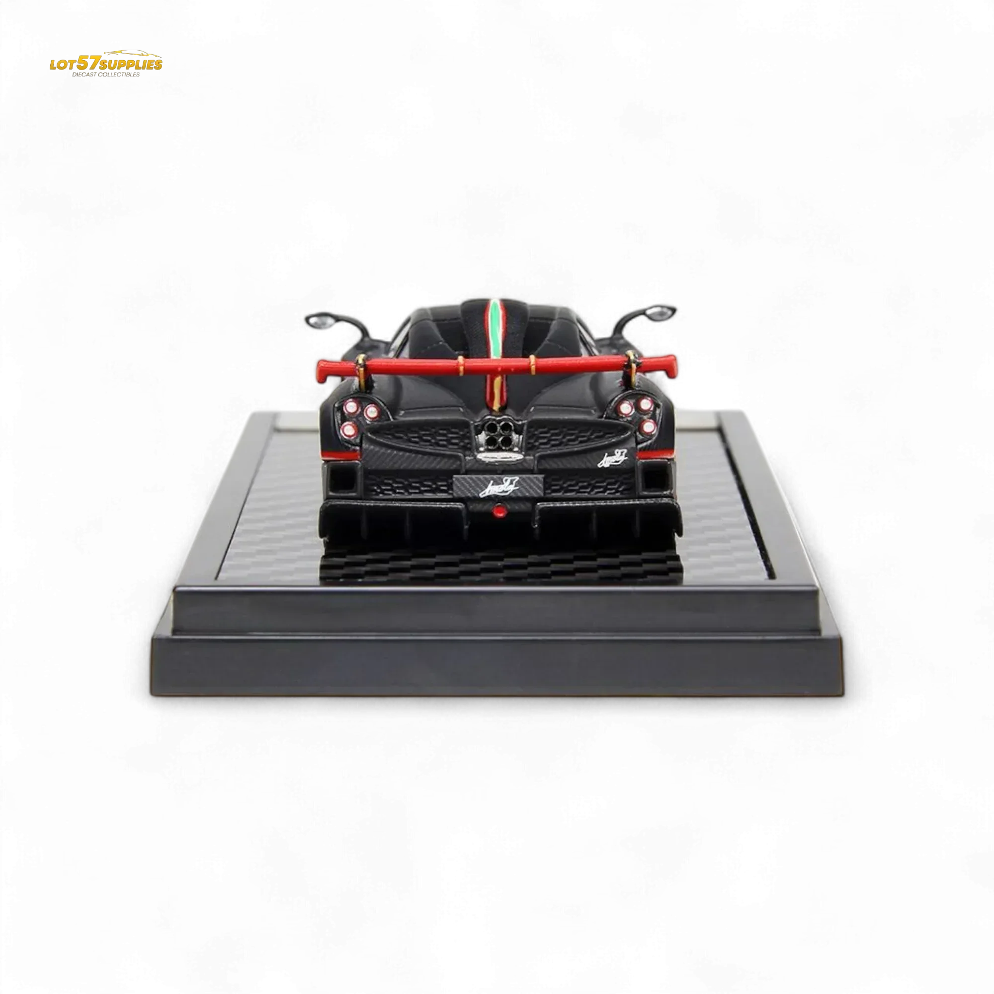 LCD Pagani Imola Diecast OneToSixtyFour Matte Black Model Limited Preorder - Image 5
