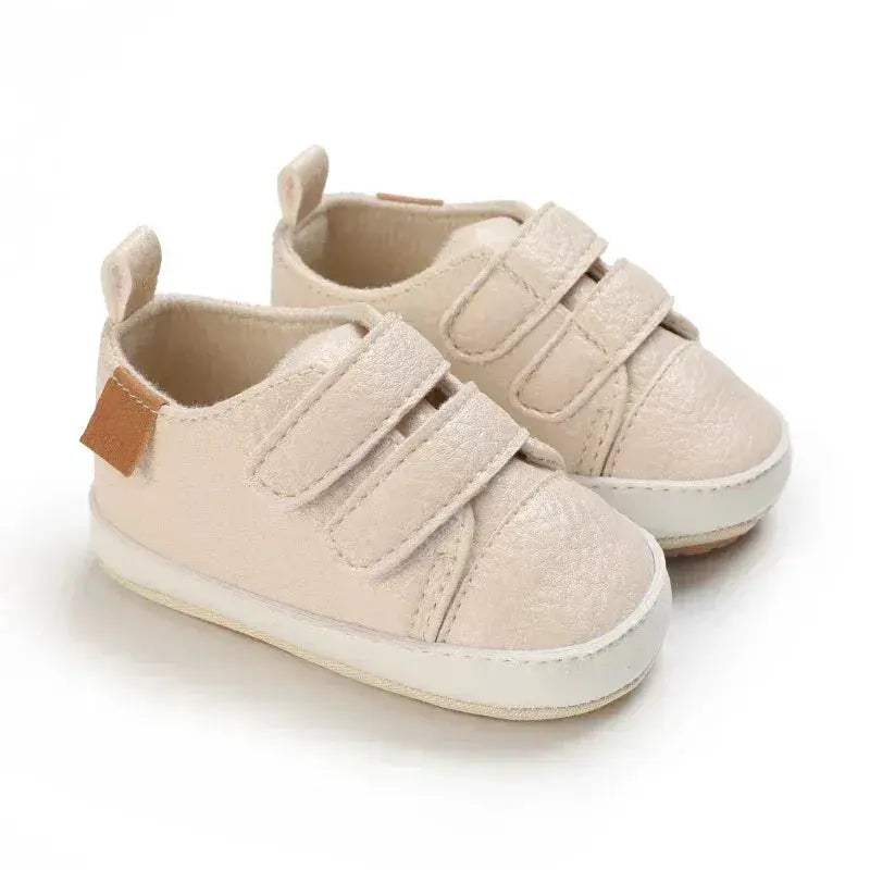 Leather Baby Shoes First Walkers With Anti Slip Rubber Sole - Image 10