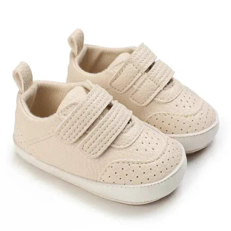 Leather Baby Shoes First Walkers With Anti Slip Rubber Sole - Image 18