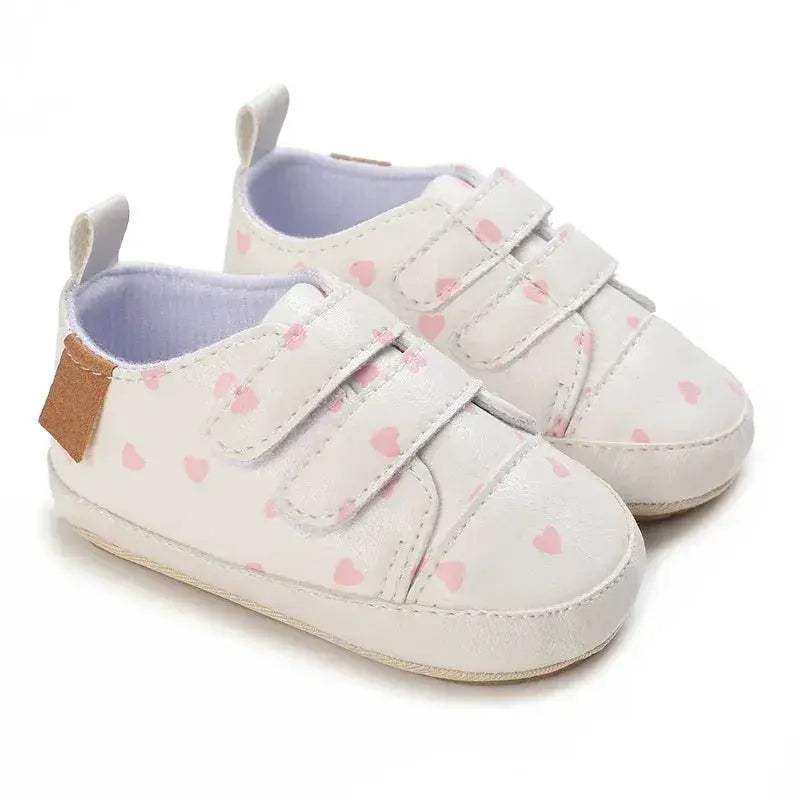Leather Baby Shoes First Walkers With Anti Slip Rubber Sole - Image 19