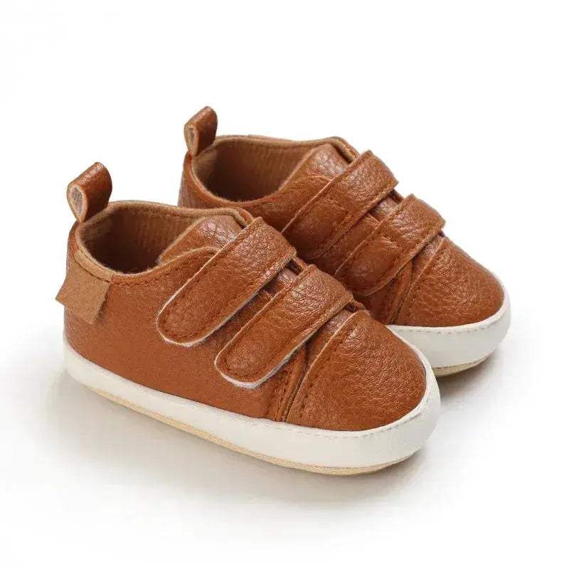 Leather Baby Shoes First Walkers With Anti Slip Rubber Sole - Image 20