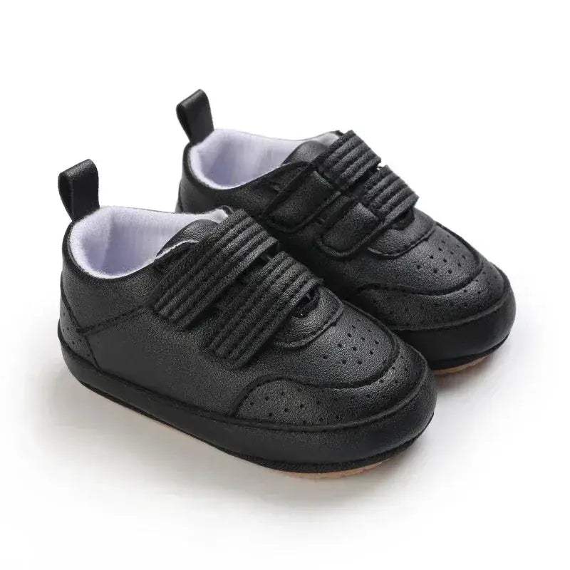 Leather Baby Shoes First Walkers With Anti Slip Rubber Sole - Image 21