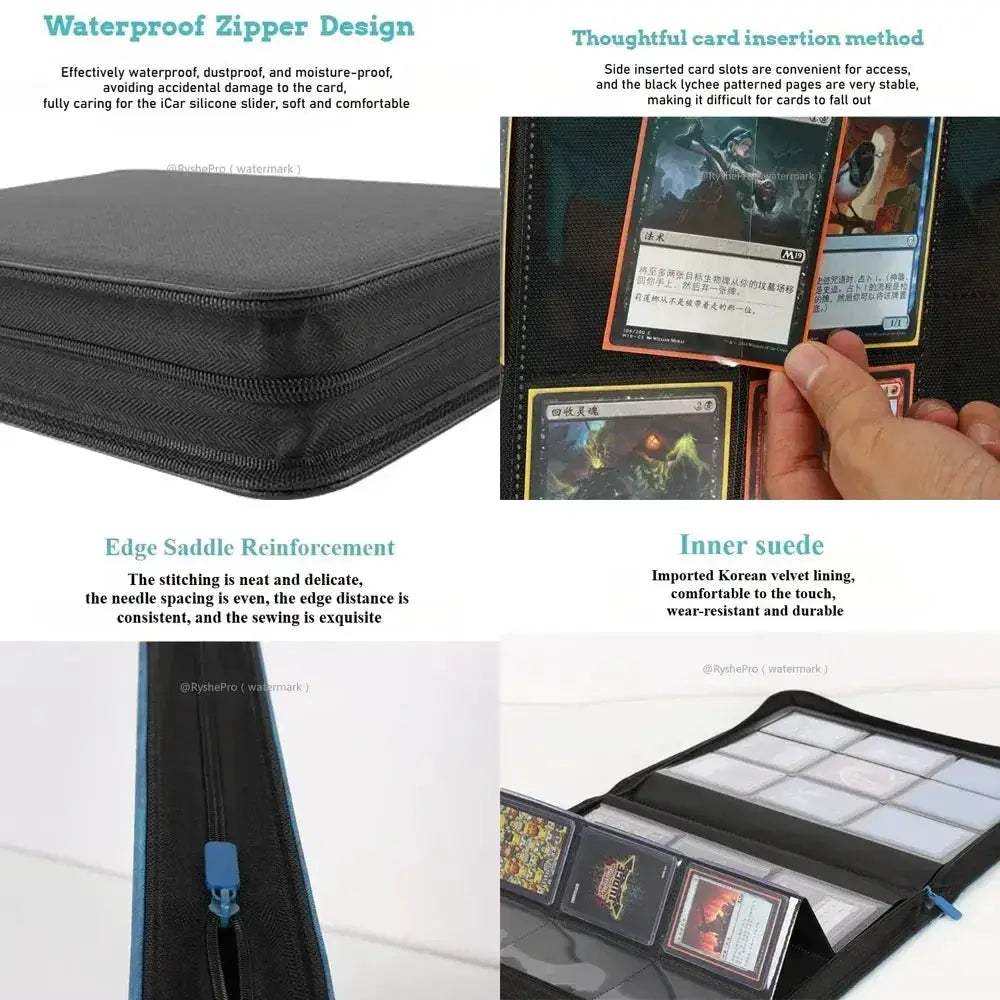 Leather TCG Binder With 4 Pockets Holds 112 Toploaders - Image 2