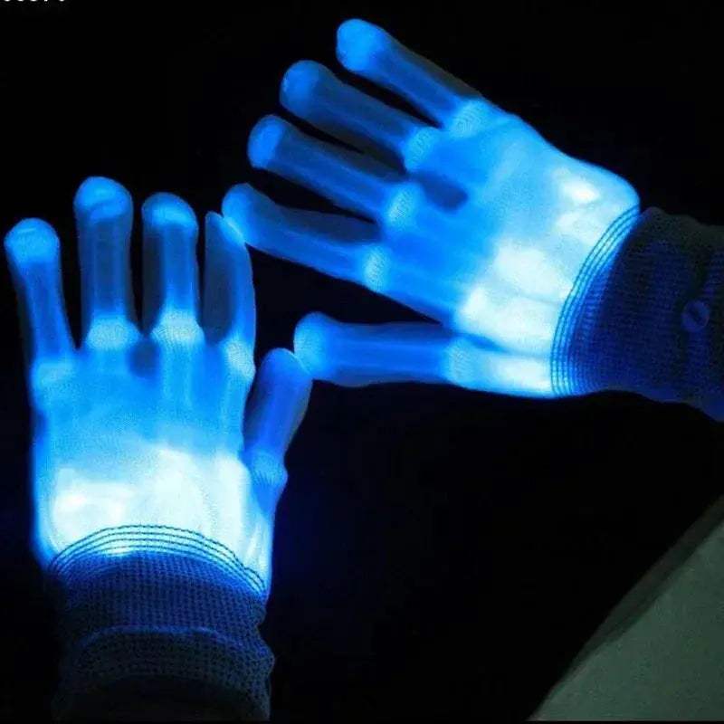 LED Gloves Neon Skull Flashing Lights For Halloween - Image 16