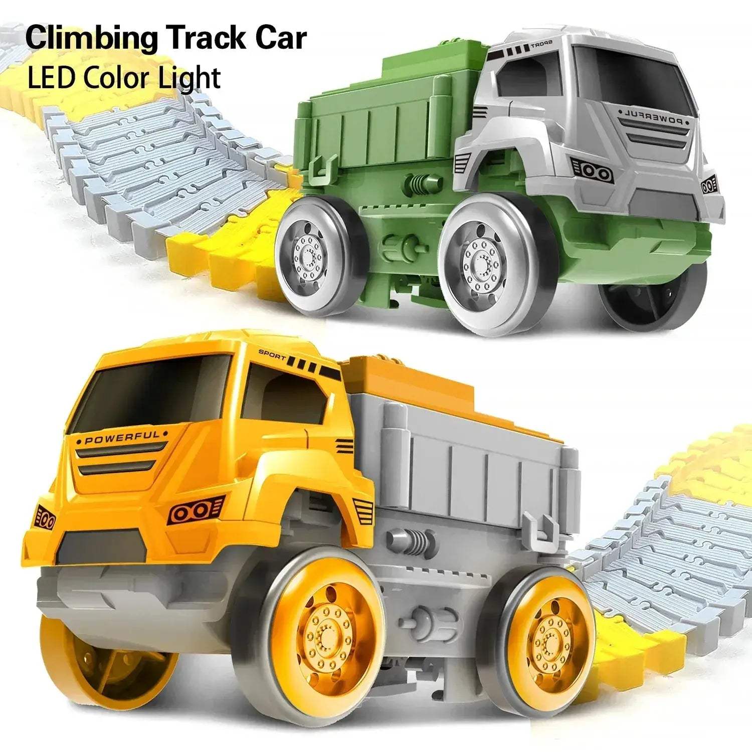 LED Light Up Cars For Glow Race Track Playset Gift - Image 3