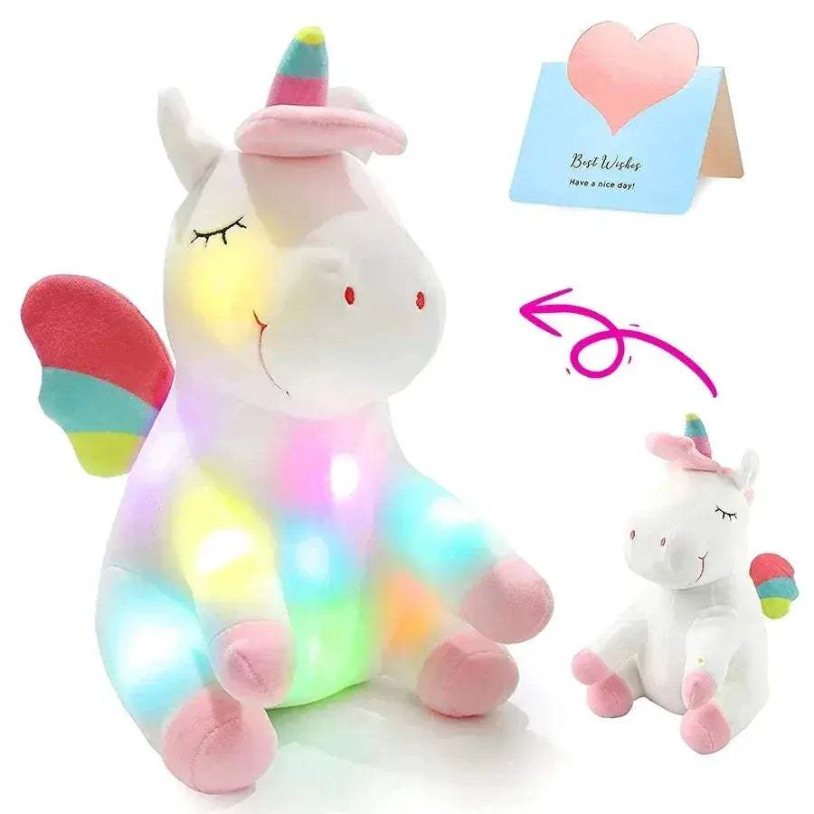 Led Light Up Unicorn Plush Toy 30cm With Music Glow - Image 8