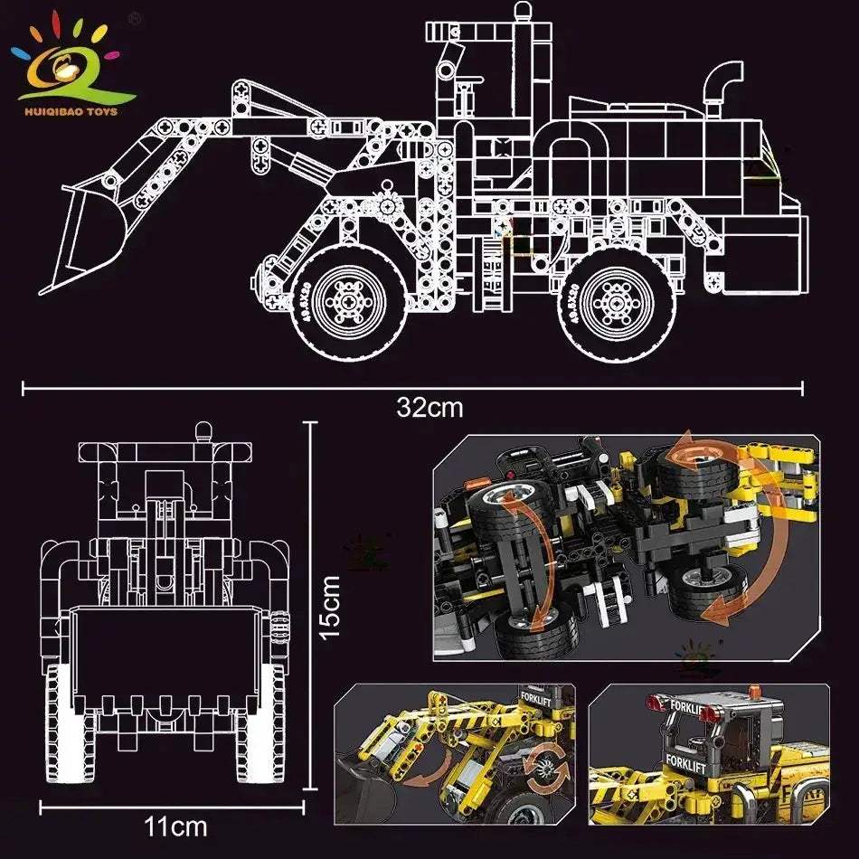 Lego Compatible Engineering Truck Building Block Set For Kids - Image 5