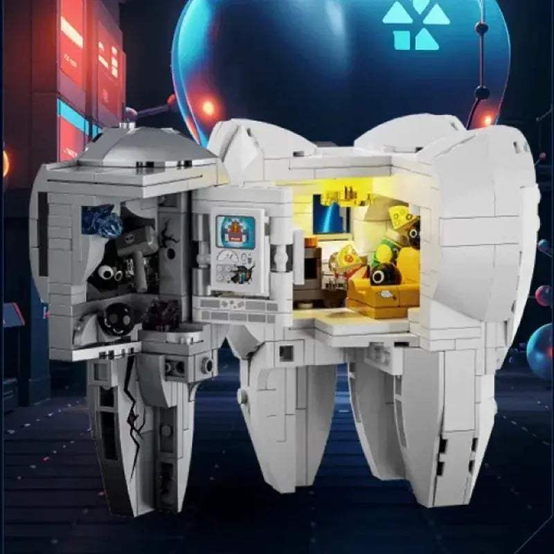 LEGO Compatible Mechanical Tooth Model LED Educational Blocks - Image 3
