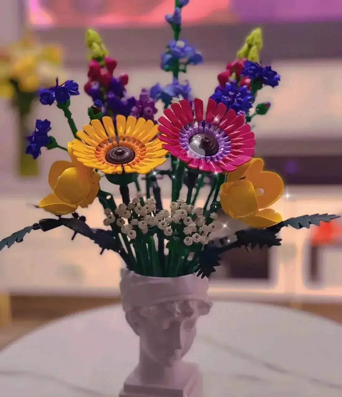 Lego Compatible Piranha Plant Bouquet Home Decoration - Image 4