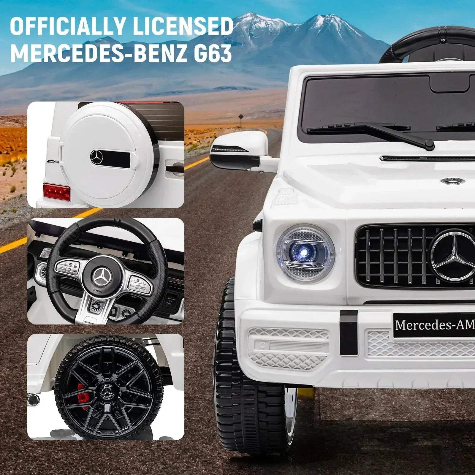 Licensed Mercedes G63 12V Kids Ride On Car With Remote - Image 3