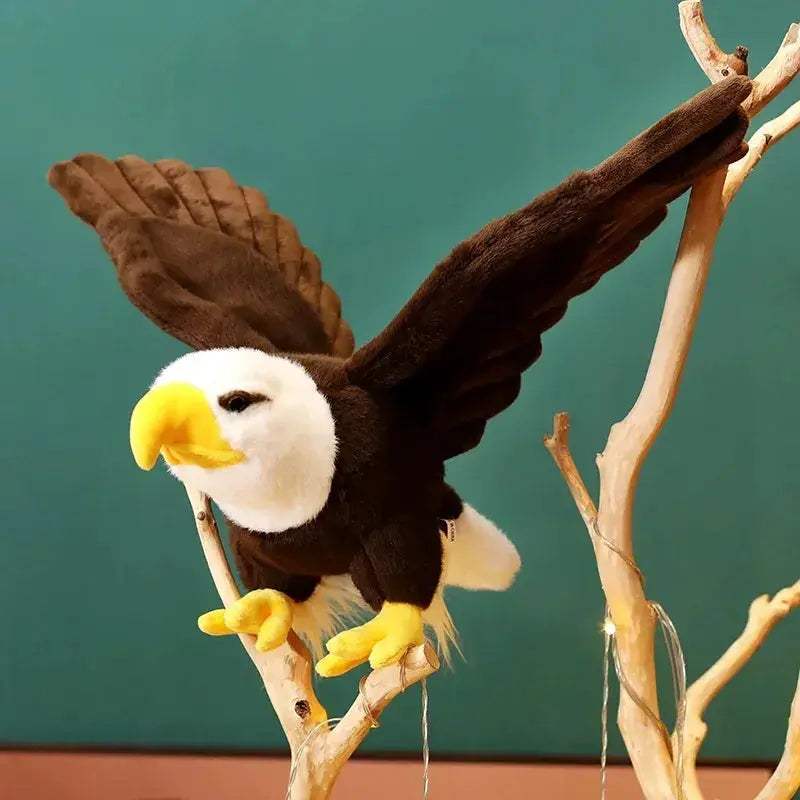 Lifelike Eagle Plush Toy With Giant Wings For Home Decoration - Image 6