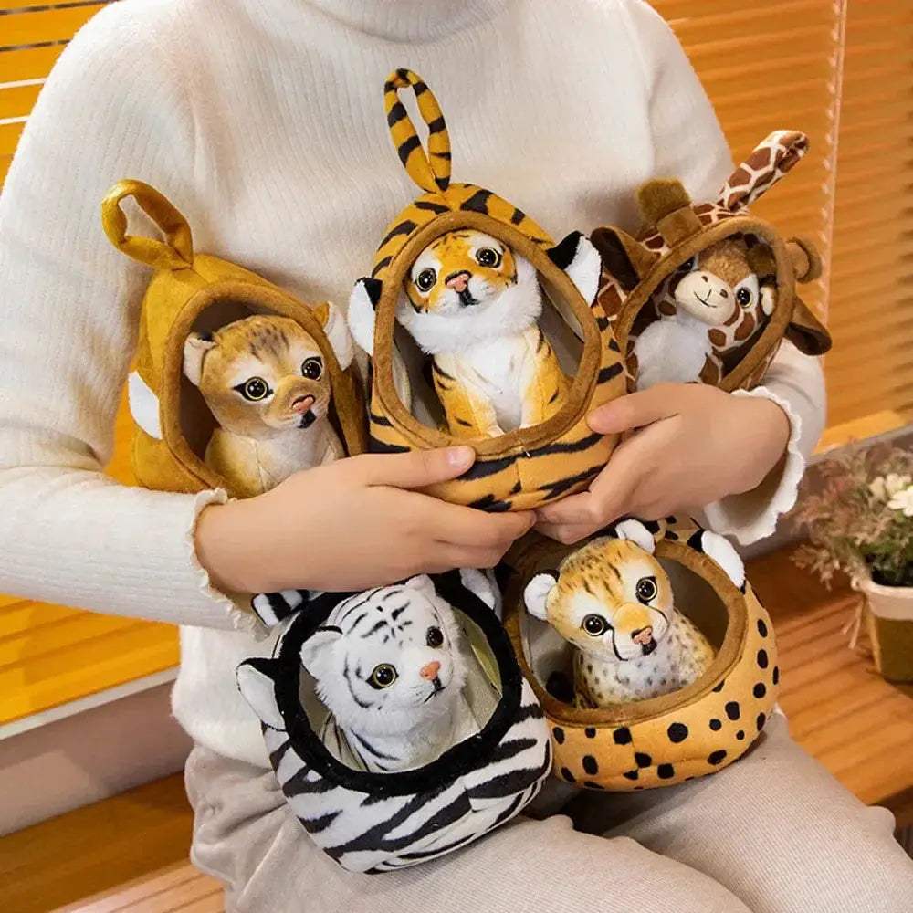 Lifelike Animal Plush Toys Set Premium Stuffed Animals - Image 5