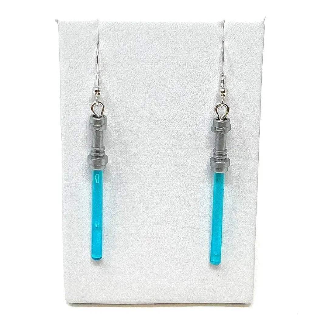 Lightsaber (Star Wars) Earrings made from LEGO Bricks - B3 Customs - Image 2