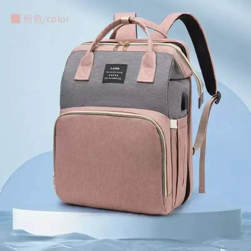 Lightweight Folding Crib Diaper Bag With Large Capacity - Image 13