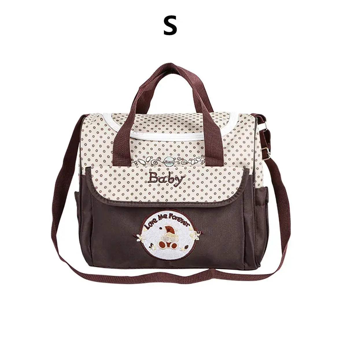 Lightweight Large capacity fashion waterproof cartoon bear One shoulder oblique span bag Mom bag portable mommy bag diaper bag - Image 9