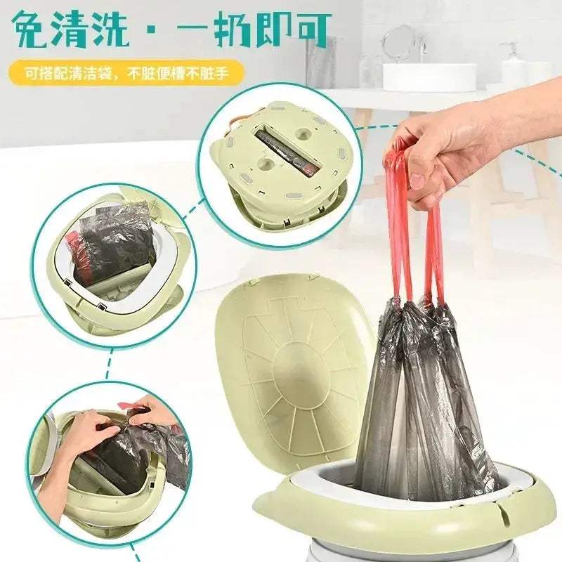 Lightweight Portable Kids Travel Potty With Cartoon Design - Image 4