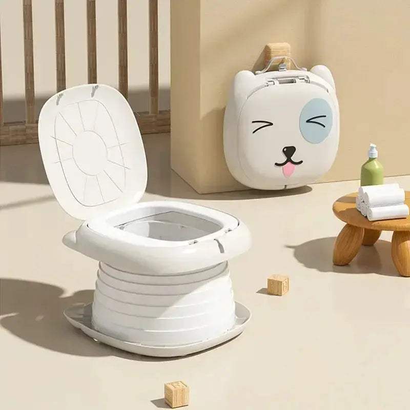 Lightweight Portable Kids Travel Potty With Cartoon Design - Image 8
