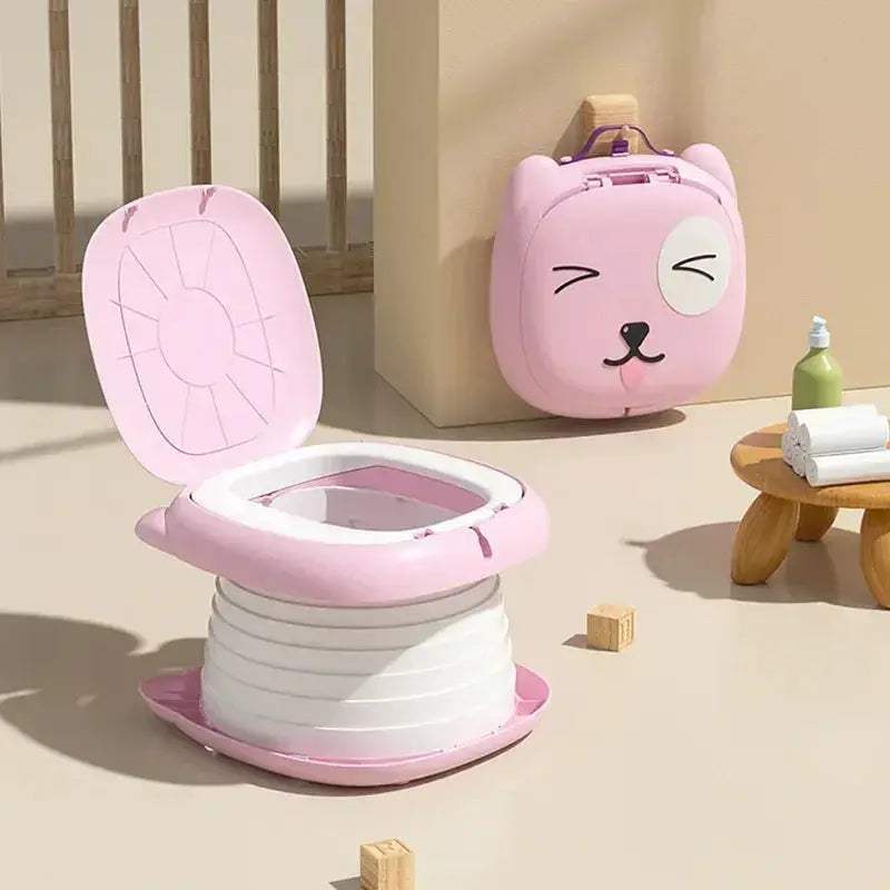 Lightweight Portable Kids Travel Potty With Cartoon Design - Image 9