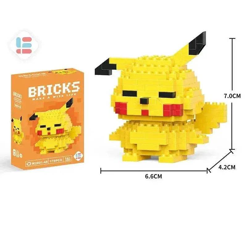 LiLo Stitch Toys Building Blocks Pikachu Anime Cartoon Character Model Puzzles - Image 17