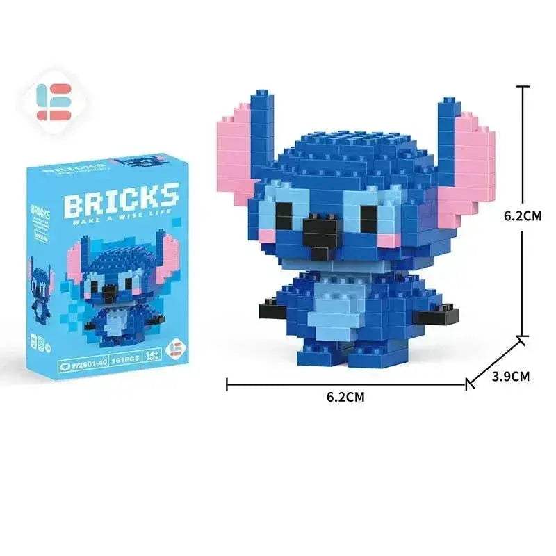 LiLo Stitch Toys Building Blocks Pikachu Anime Cartoon Character Model Puzzles - Image 2