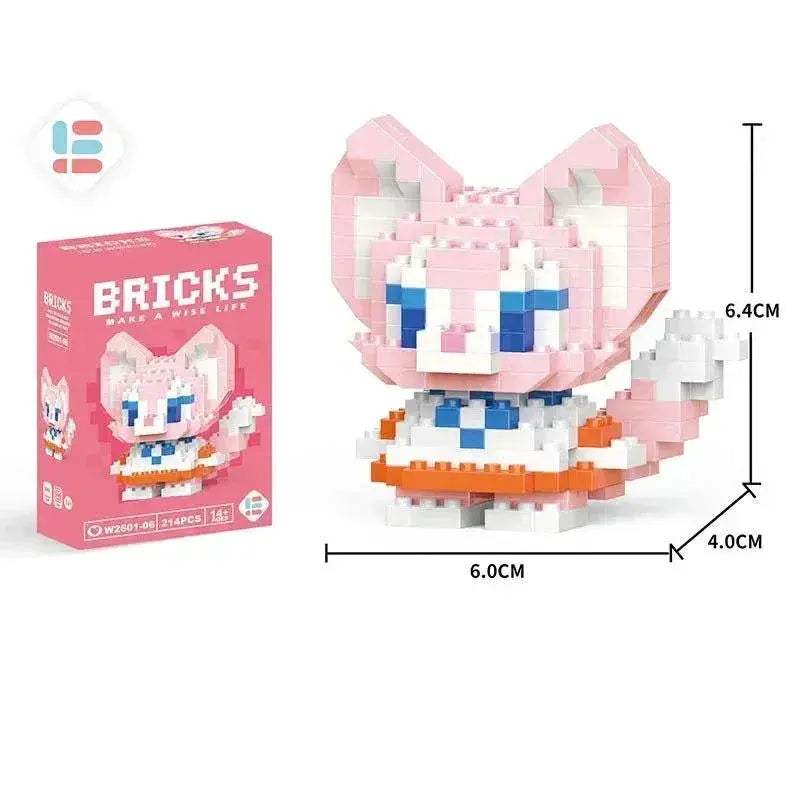 LiLo Stitch Toys Building Blocks Pikachu Anime Cartoon Character Model Puzzles - Image 22