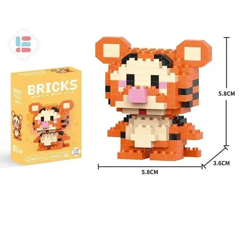 LiLo Stitch Toys Building Blocks Pikachu Anime Cartoon Character Model Puzzles - Image 26