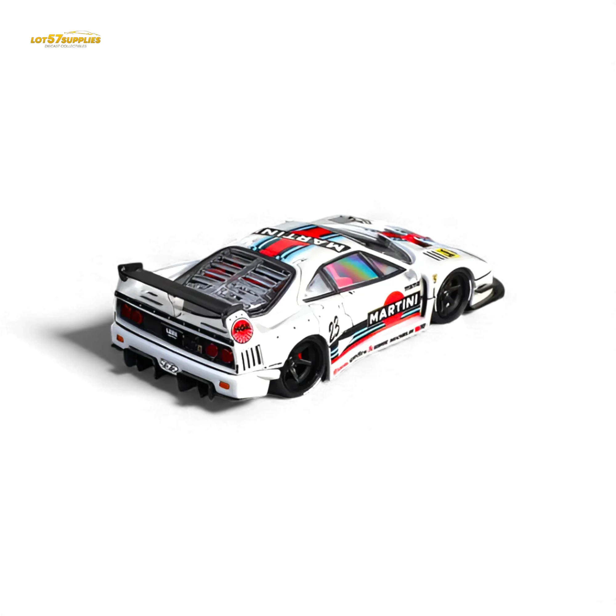 Limited Edition Liberty Walk Ferrari F40 Diecast 1:64 Martini - Image 4