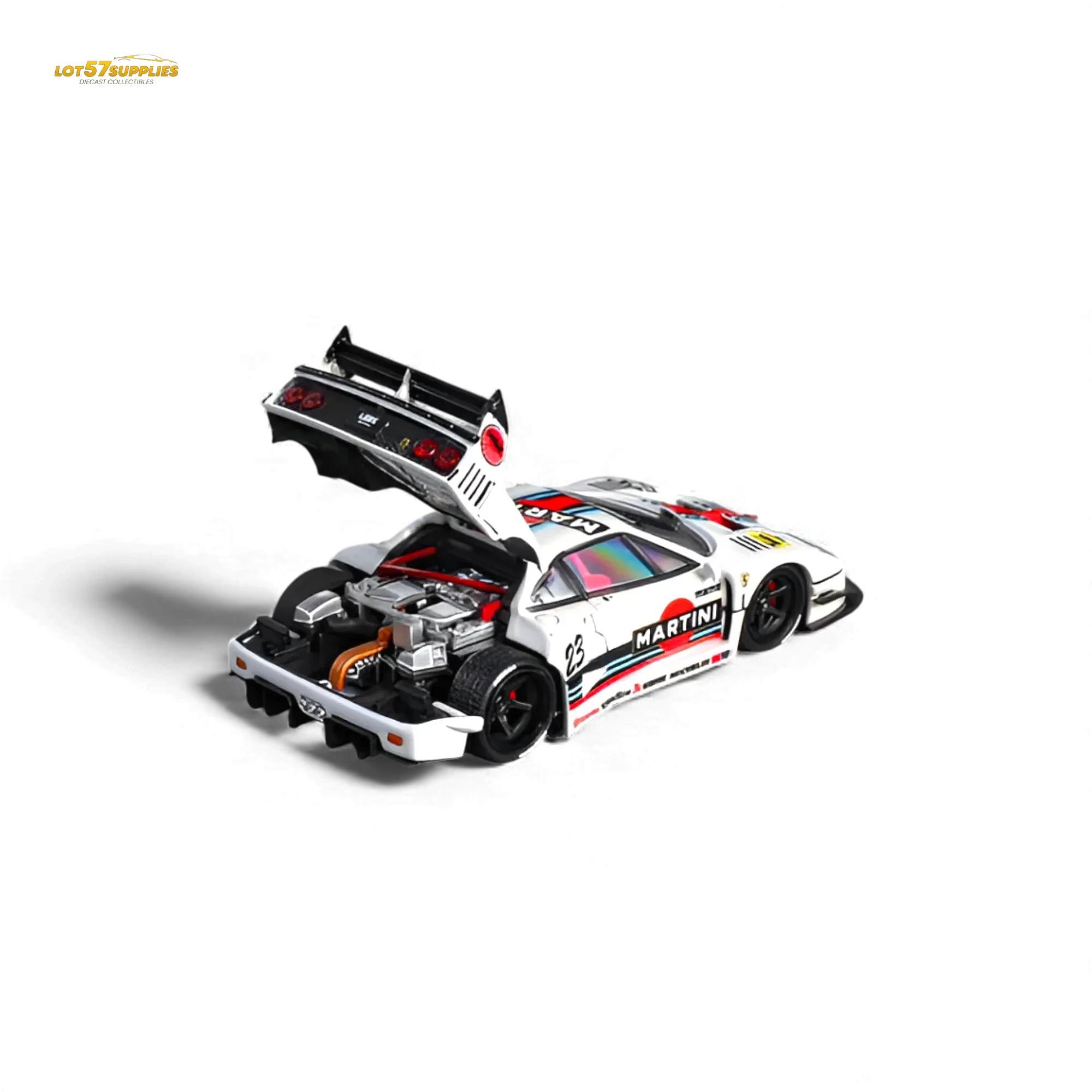 Limited Edition Liberty Walk Ferrari F40 Diecast 1:64 Martini - Image 6