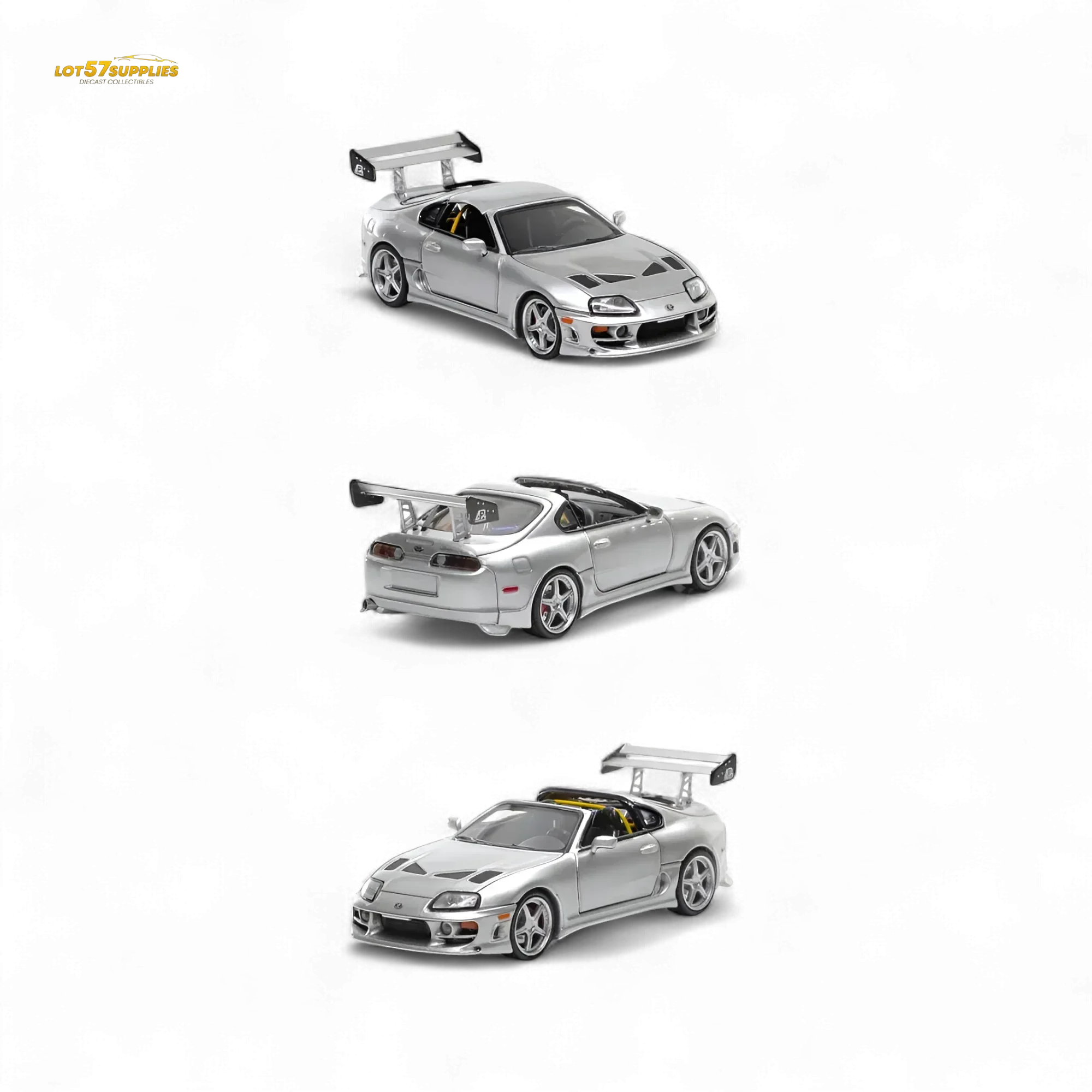 Limited Edition Toyota Supra Diecast Model Silver - Image 2