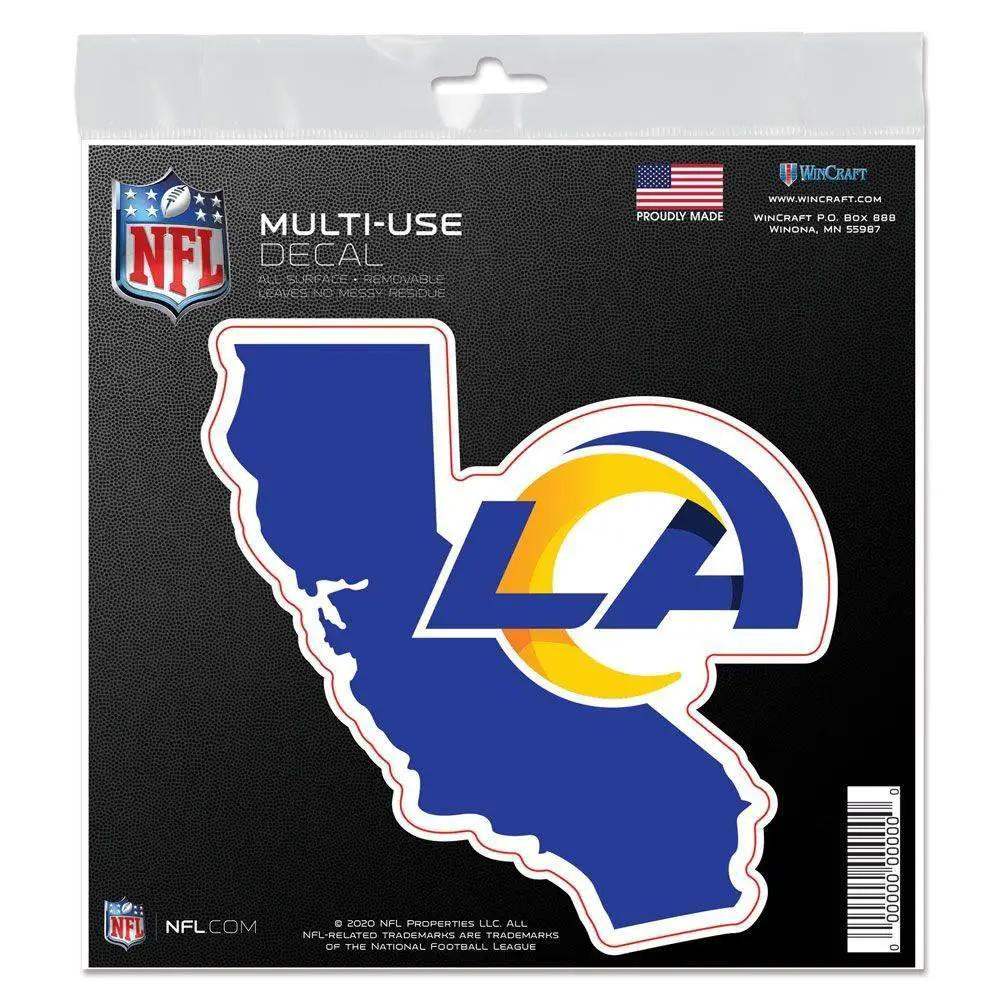 Los Angeles Rams 6x6 All Surface Decal State Shape