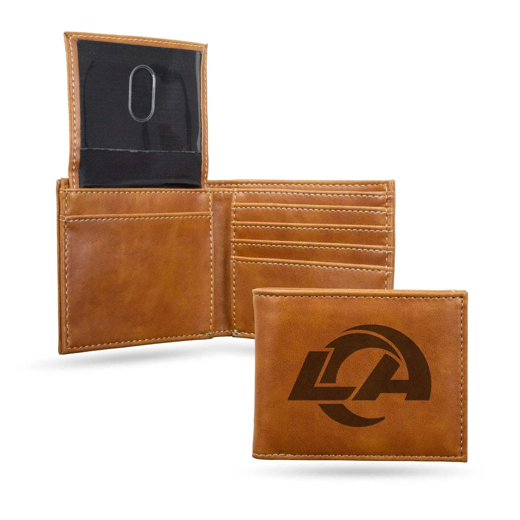 Los Angeles Rams Leather Wallet Billfold Laser Engraved
