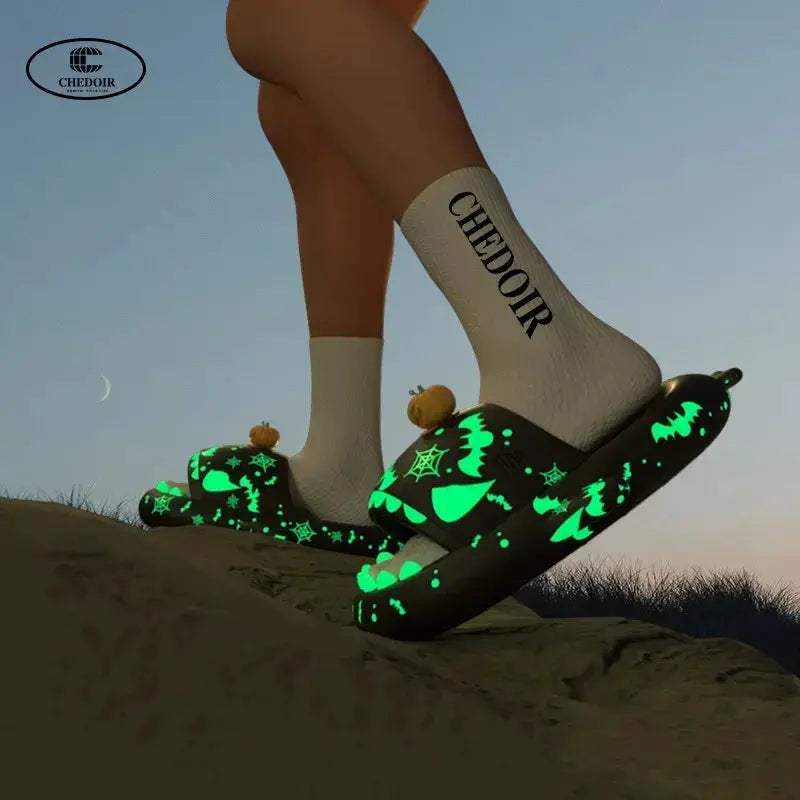 Luminous Shark Slippers Unisex Non Slip EVA Sandals - Image 2