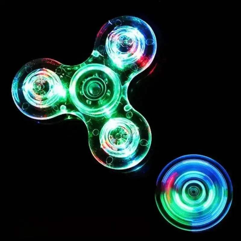 Luminous LED Fidget Spinner Glow In Dark Stress Relief Toy - Image 4