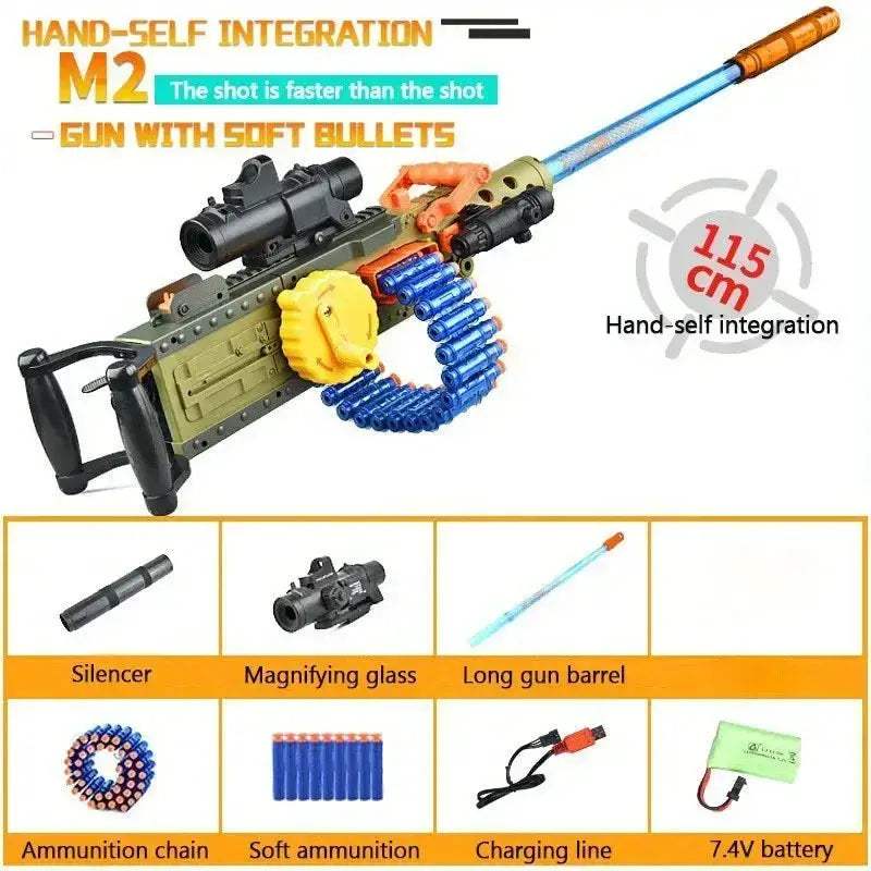 M2 Heavy Machine Gun Toy With Manual And Electric Function - Image 6