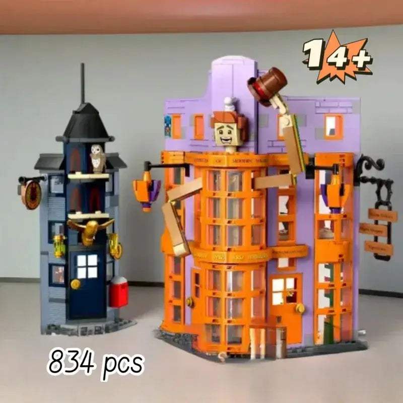 Magical Building Blocks Gift Set For Weasley Workshop Decor