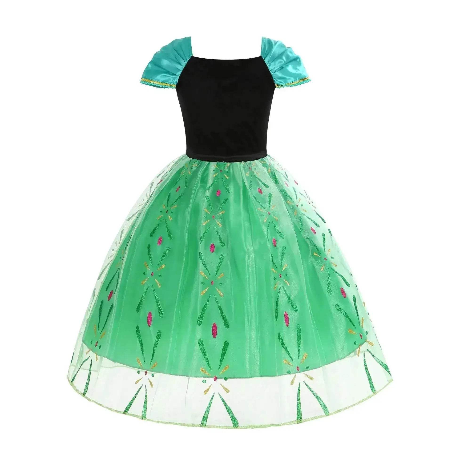 Magical Disney Frozen Princess Dress Lace Trim For Girls - Image 4