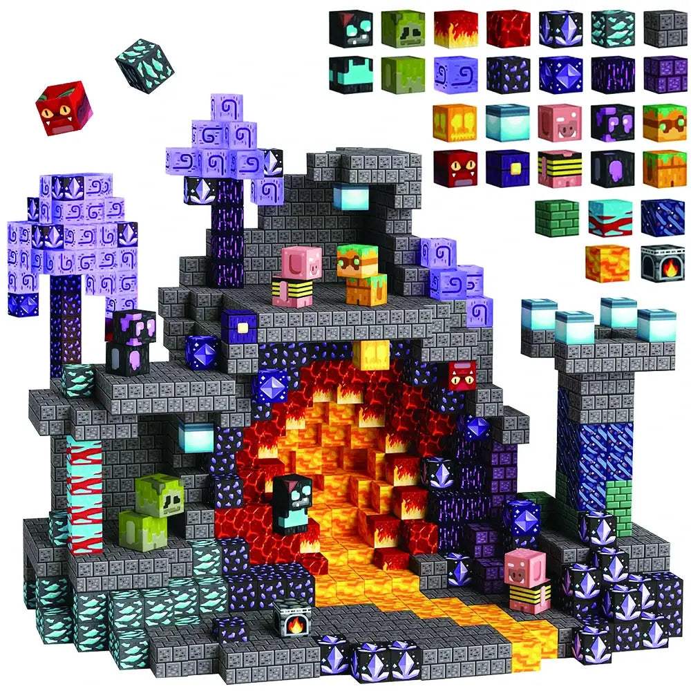 Magnetic Building Blocks Set For STEM Learning And Fun