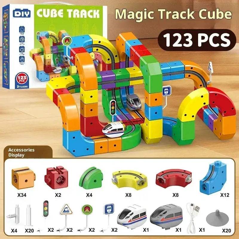 Magnetic Track Set With Anti Gravity Vehicles STEM Toy - Image 9