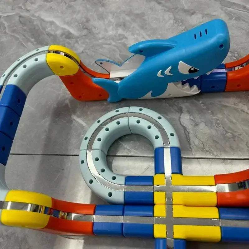 Magnetic Track Toy Car Set For DIY Gravity Racing Fun - Image 2